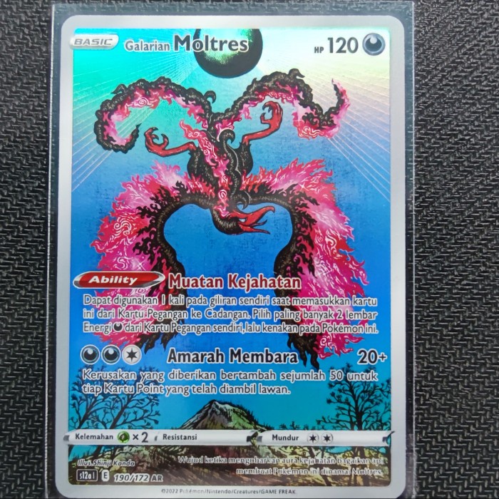 GALARIAN MOLTRES AR POKEMON TCG INDONESIA