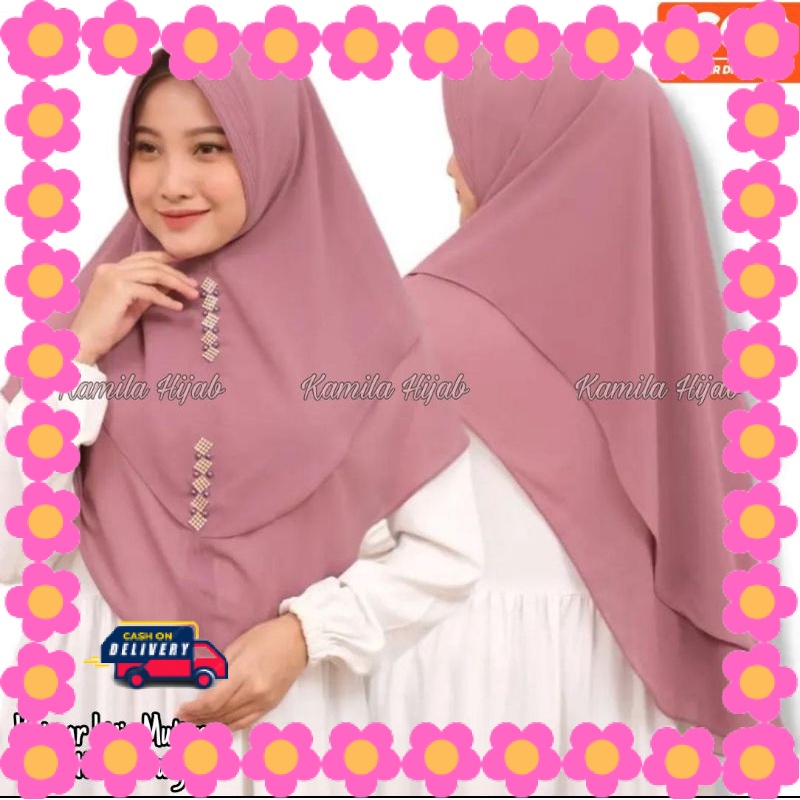 HIJAB WANITA MUDA CASUAL Pashmina Girly Syar i JUMBO / (COD) KHIMAR LIVIA MUTIARA Hijab Instan 2 LAY