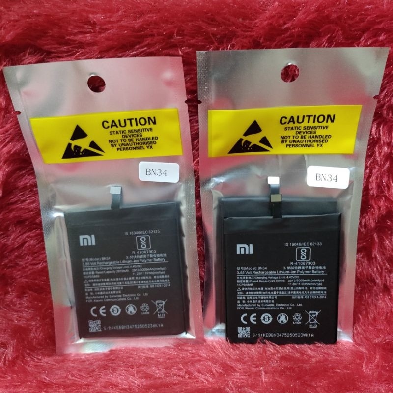 Bt Baterai Tanam Redmi 5A Batre Batry Tanam Xiaomi BN34 Original 99%