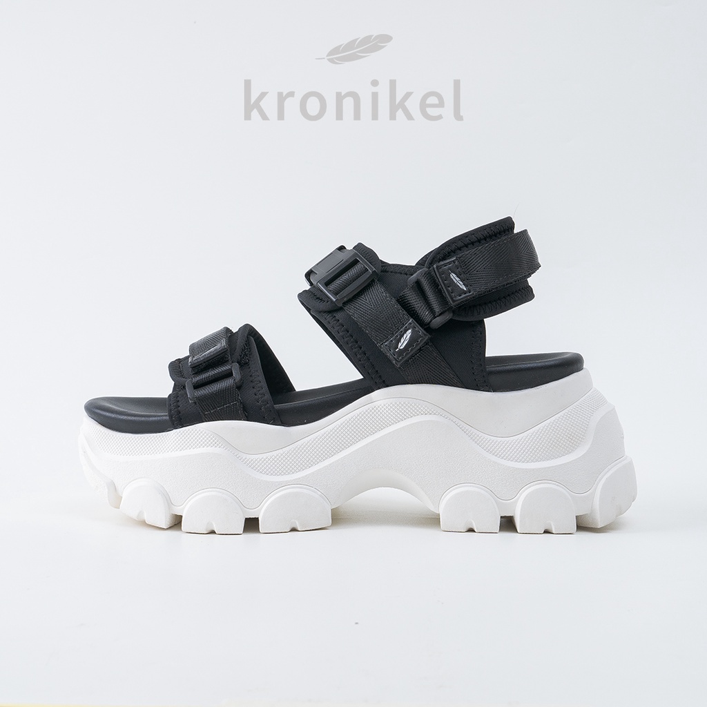 [PREMIUM LOKAL BRAND] KRONIKEL PROJECT // OSAKA 2-in-1 Sandals - Classic Black