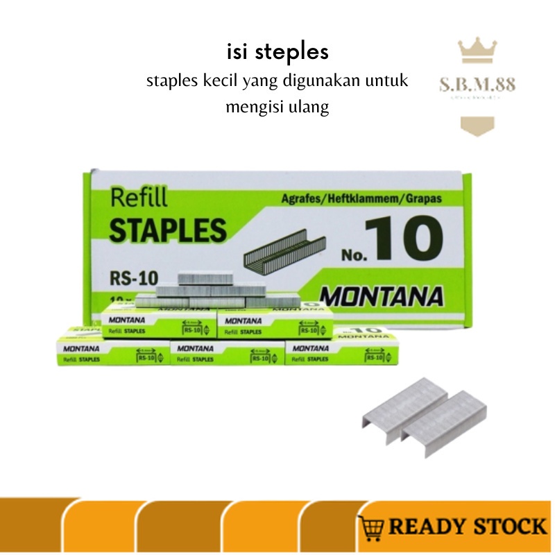 

SM88 -G107- ISI STAPLES - REFILL STAPLER MONTANA - ISI STAPLER 1PCS