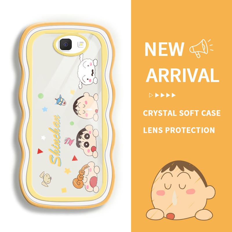 JVIRAG For Samsung Transparan Silicon Case Avatar karakter krayon Shin-chan yang lucu SoftCase For S