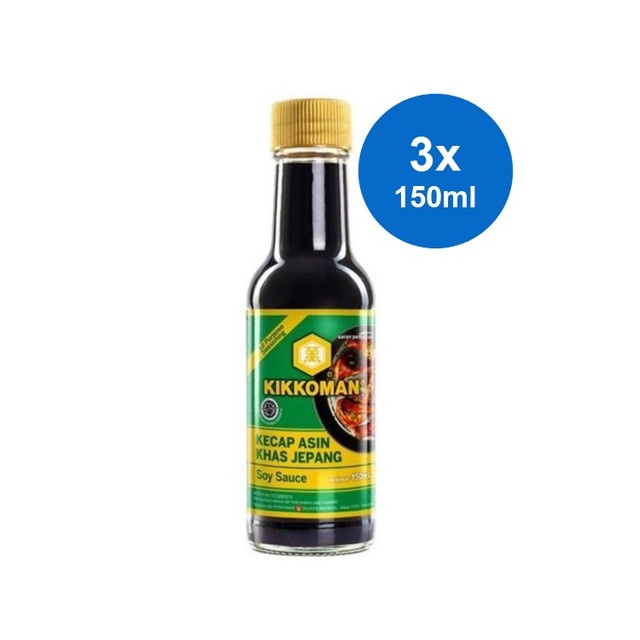 

Kikkoman Kecap Asin Khas Jepang 3 x 150 ml