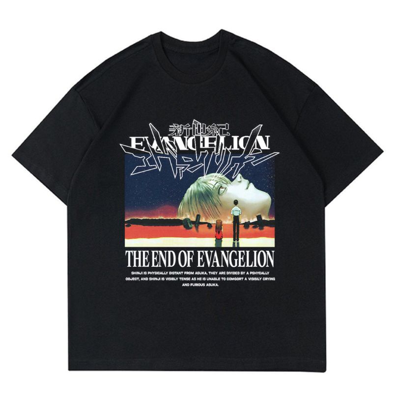 KAOS ANIME NEON GENESIS EVANGELION "THE END OF EVANGELION" | T-SHIRT BAJU ANIME VINTAGE | KAOS BAJU 