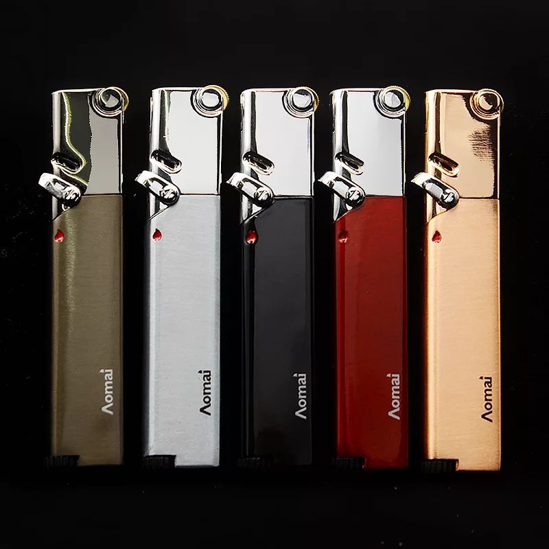 mancis korek api bara gas bisa isi ulang AOMAI torch lighter AM365 slim korek api antik korek klasik