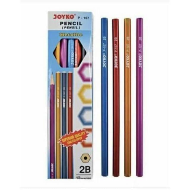 

Pensil 2B JOYKO P-107 Metalik (12pc)