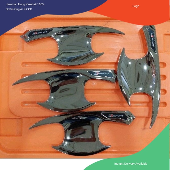 Outer/mangkok handle chrome model GR sport Innova reborn dan All new fortuner 2016-2022. Aksesoris m