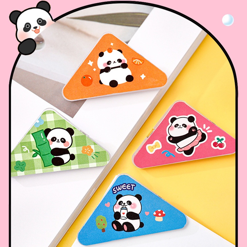 

COD✨Klip ,Segitiga Panda Kartun Klip Kertas ,Ujian Klip ,Sudut Buku Pegangan ,Klip Tiket Data-Yinmer