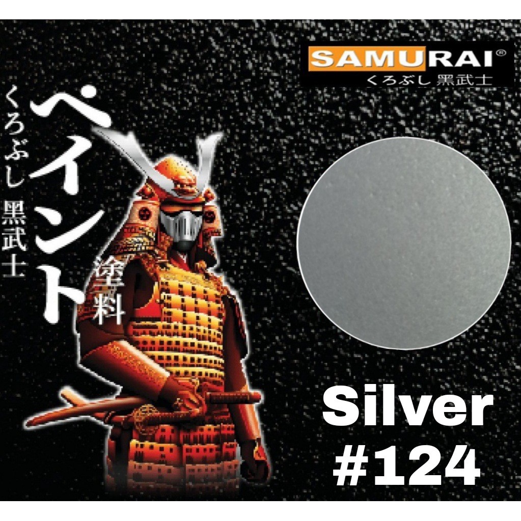 

GROSIR. Silver 124 / warna dasar silver / cat samurai / pilok samurai / samurai paint
