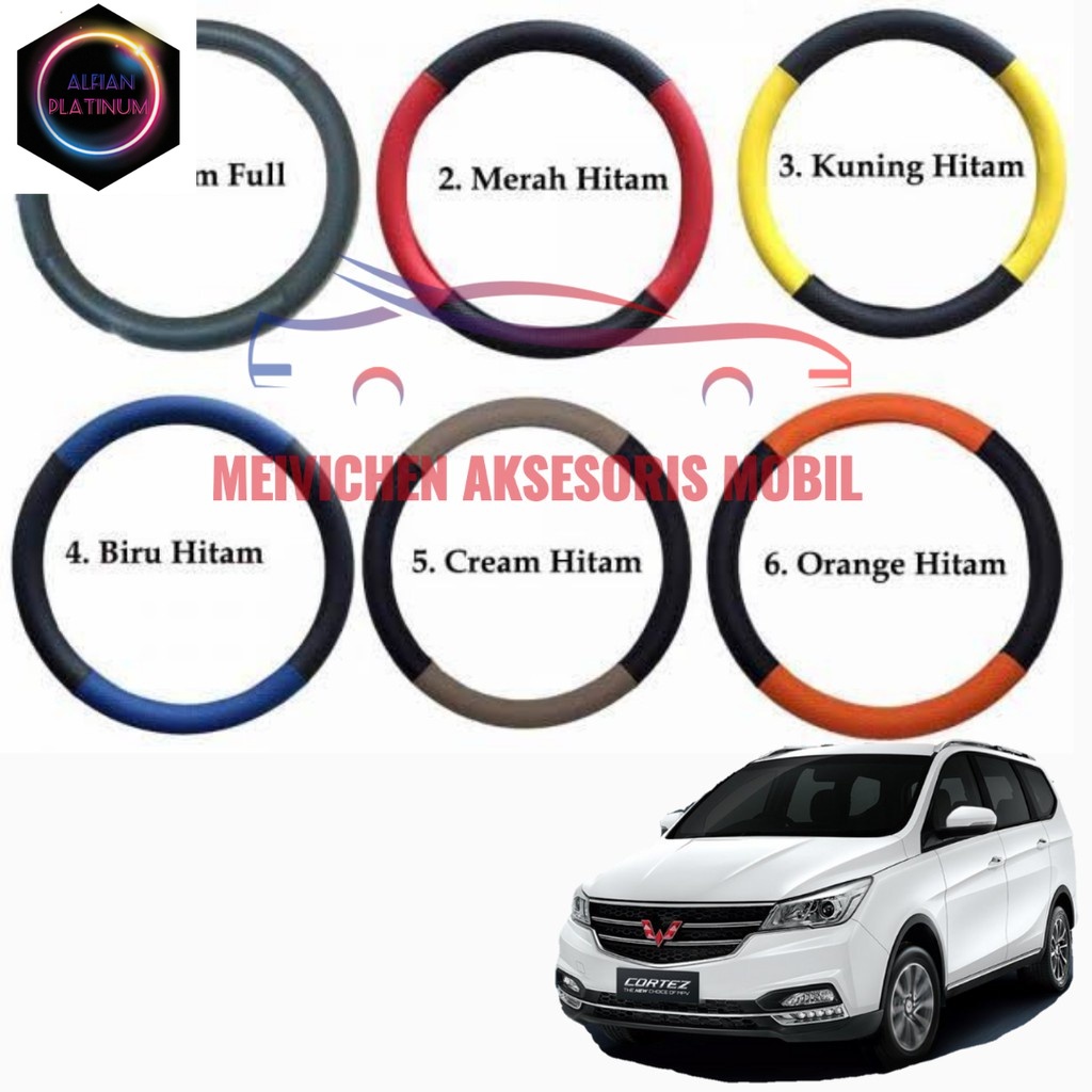 Sarung Stir Mobil - Cover Steer - Setir Mobil Wuling Cortez Variasi mobil
