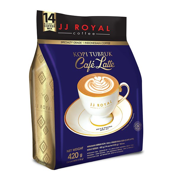 

✨PROMO✨ -JJ Royal Kopi Tubruk Cafe Latte Bulk Bag 14 Sachets