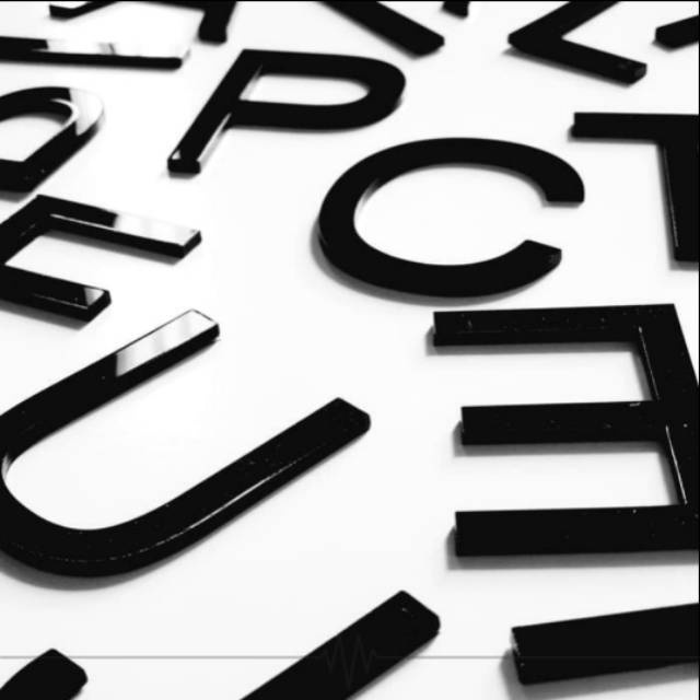 

Letter Huruf Timbul Akrilik 2mm