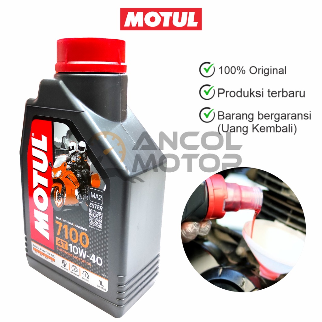 MOTUL 7100 SYNTHETIC ESTER OLI MOTOR SPORT VIXION FU THUNDER MX 1LITER