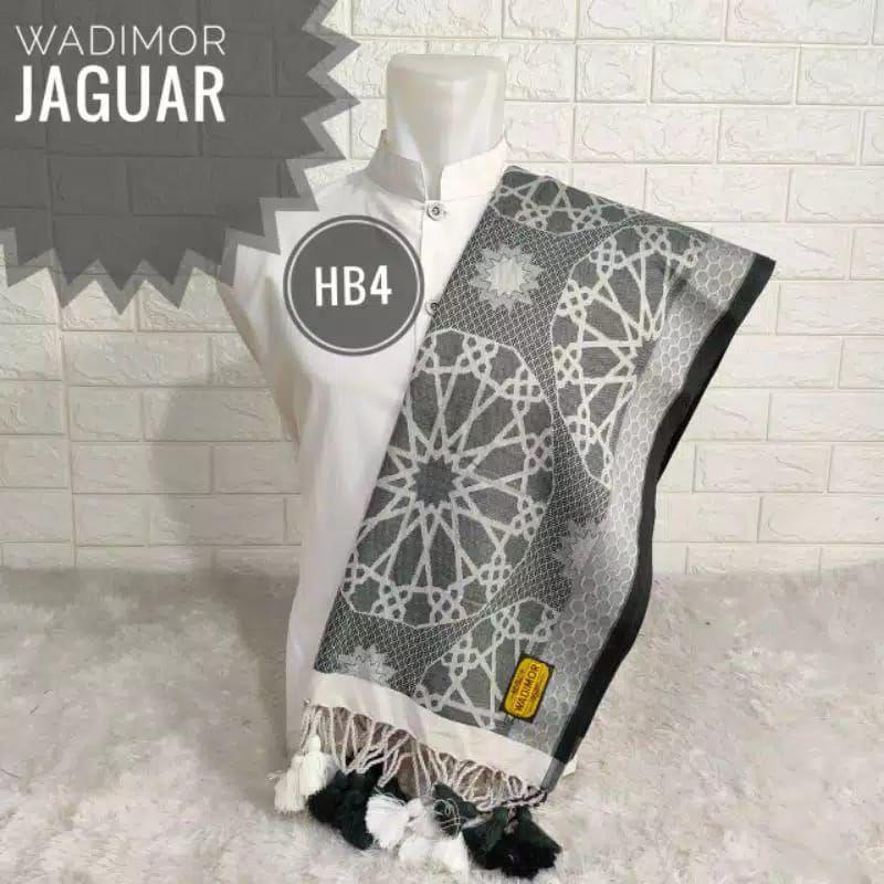 Sorban Wadimor Jaquard Motif Batik Original, Sorban Palestina Hitam Putih