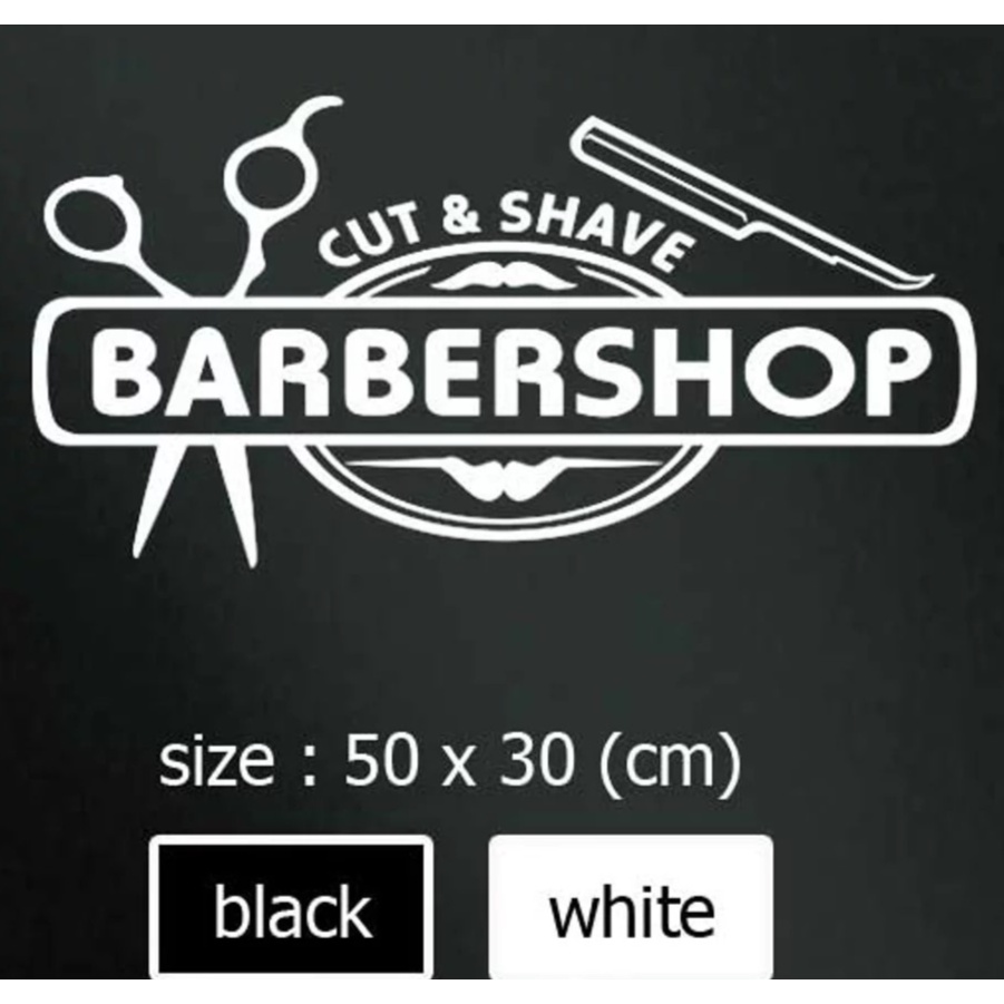 

TERMURAH CUTING STIKER BARBERSHOP SIMPEL DESIGN MODEL BAQ Terbaik