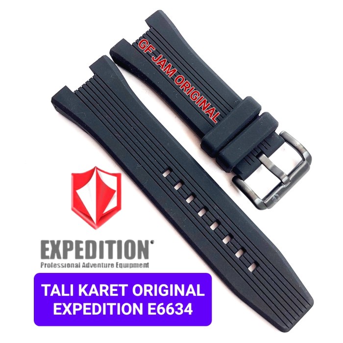 custemstore32_id Akurat TALI KARET EXPEDITION E6634 E 6634 ORIGINAL STRAP RUBBER JAM TANGAN