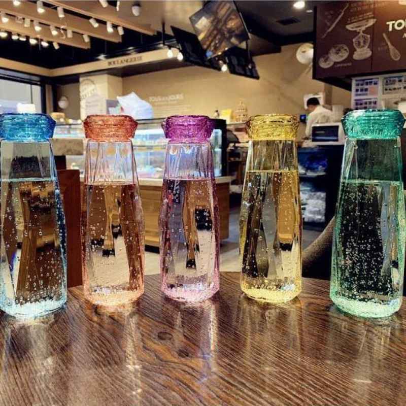 GG BOTOL KACA DIAMOND CRYSTAL / KRISTAL TUMBLER GLASS / BOTTLE PANAS DINGIN