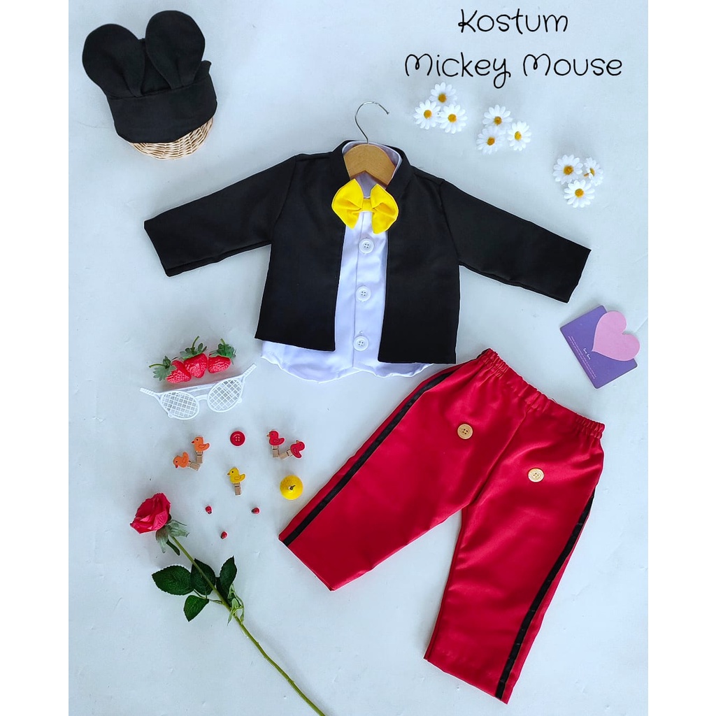 Kostum Mickey Mouse Anak Unik/Kostum Anak/Kostum Photoshoot