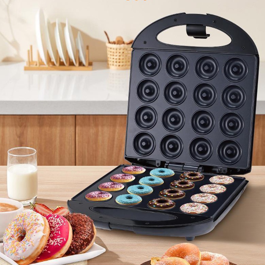 16 Lubang Donut Maker Mesin Alat Pembuat Donut Listrik / Donat Elektrik / Cetakan Donat Listrik Anti