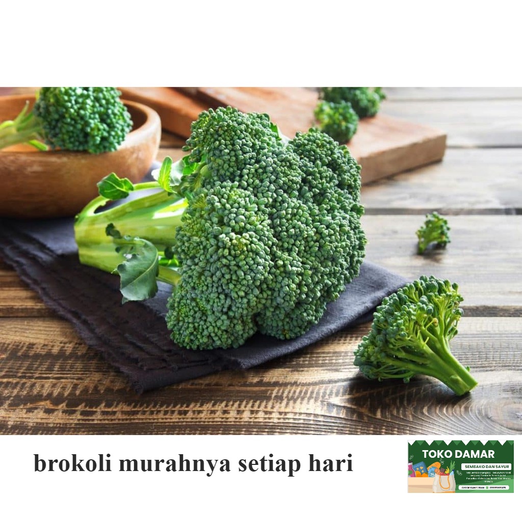 

Sayur Brokoli Hijau Segar 250 gram Murah