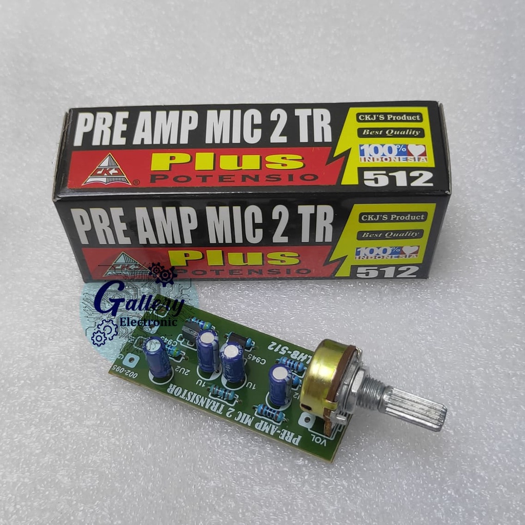 Pre Amp Mic / PreAmp 2 TR Transistor Product CKJ 512 Kualitas Original