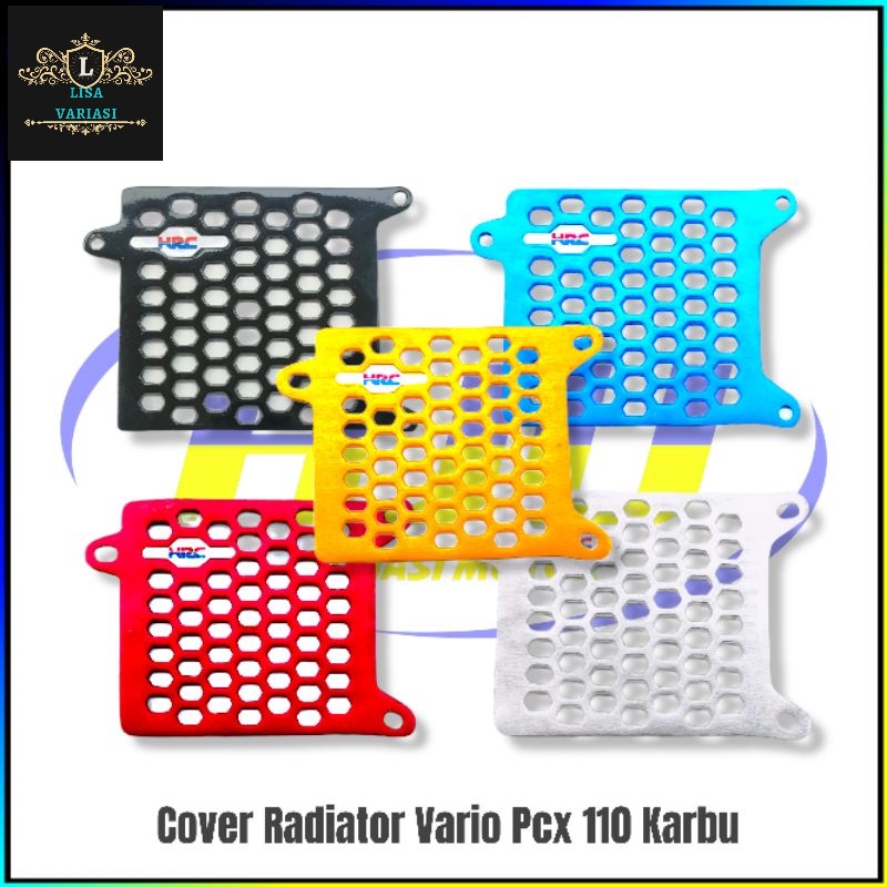 Cover Radiator Vario 110 Karbu Tutup Radiator  CNC 5 Variasi Warna