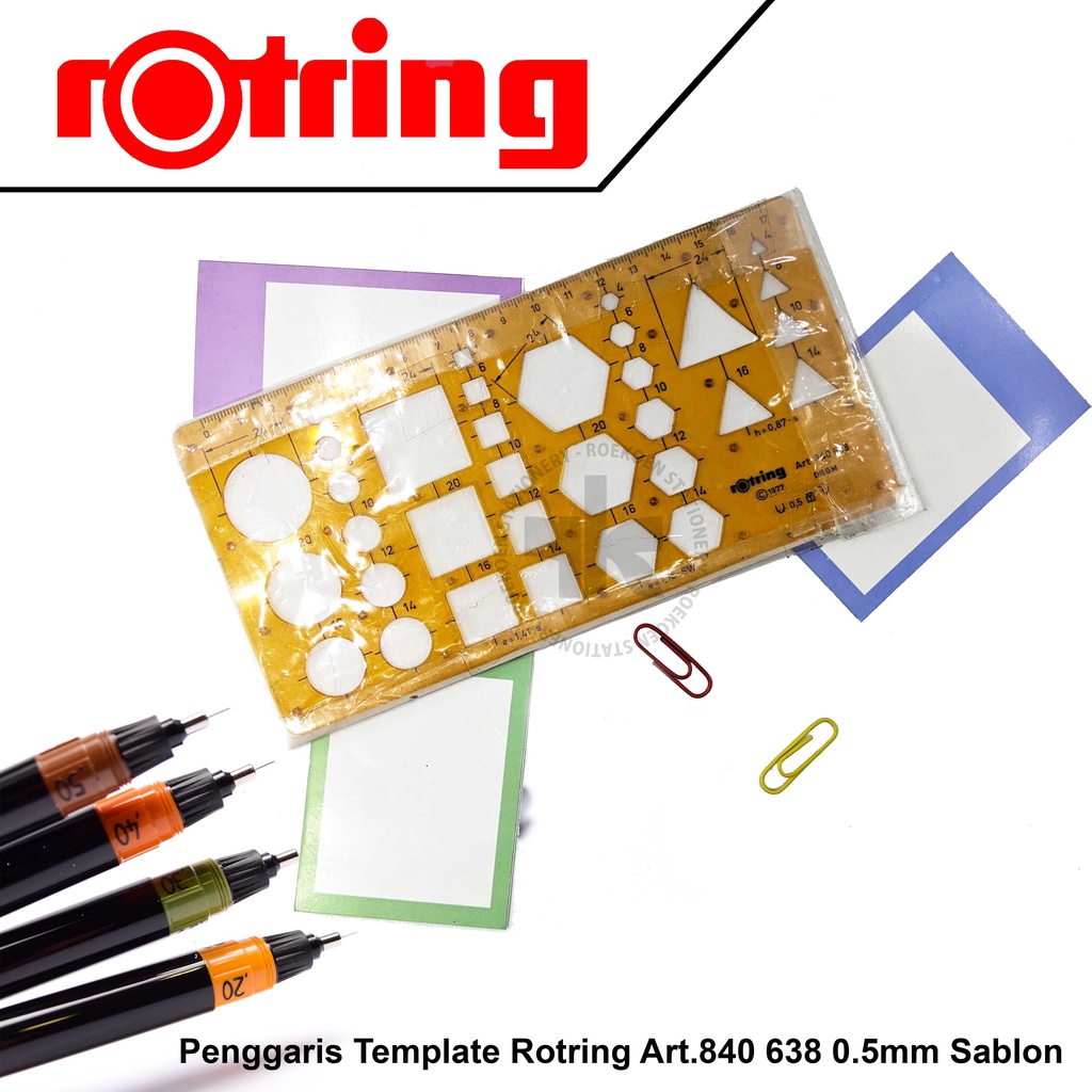 

Rotring Penggaris Template / Sablon Art.840 638 0.5mm