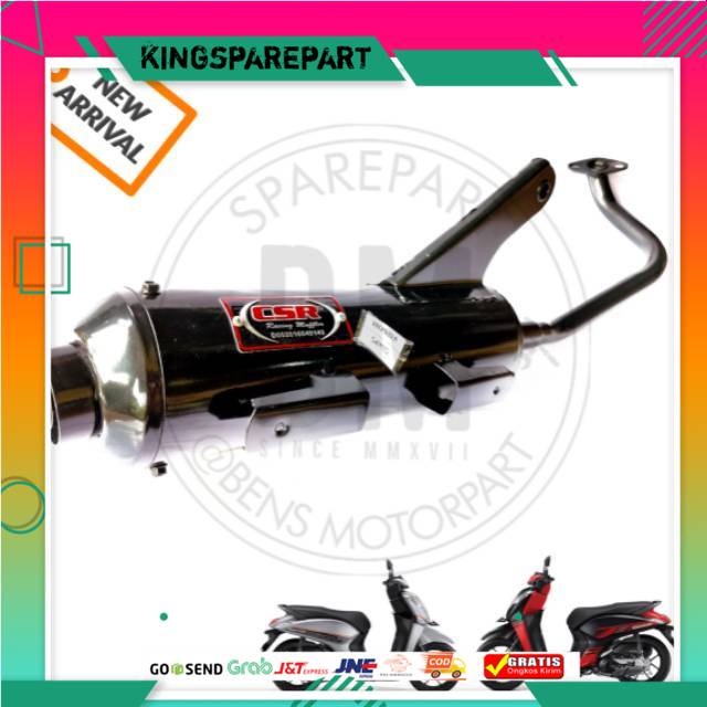 Knalpot Racing Bobokan Model Standar Honda Genio / Beat New 2020 / Knalpot Racing Beat Street 2021 /