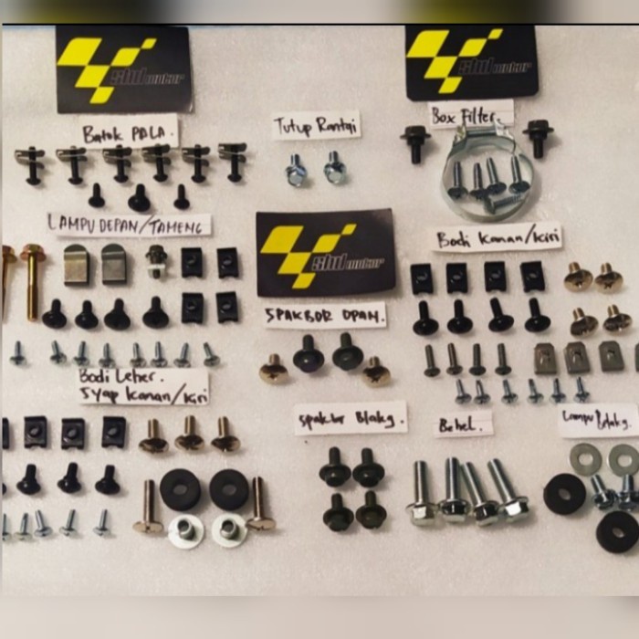 Baut Fullset Full Body Bodi Honda Blade New baut motor lengkap