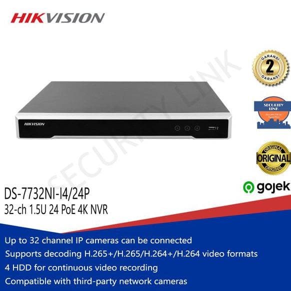 NVR HikvisionVISION DS-7732NI-I4/24Poe