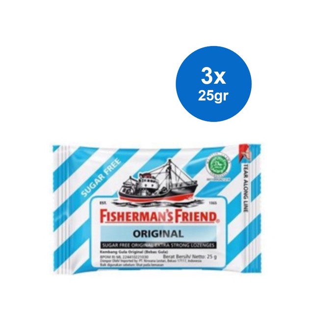 

Fishermans Friend Permen Original 25 gr x 3