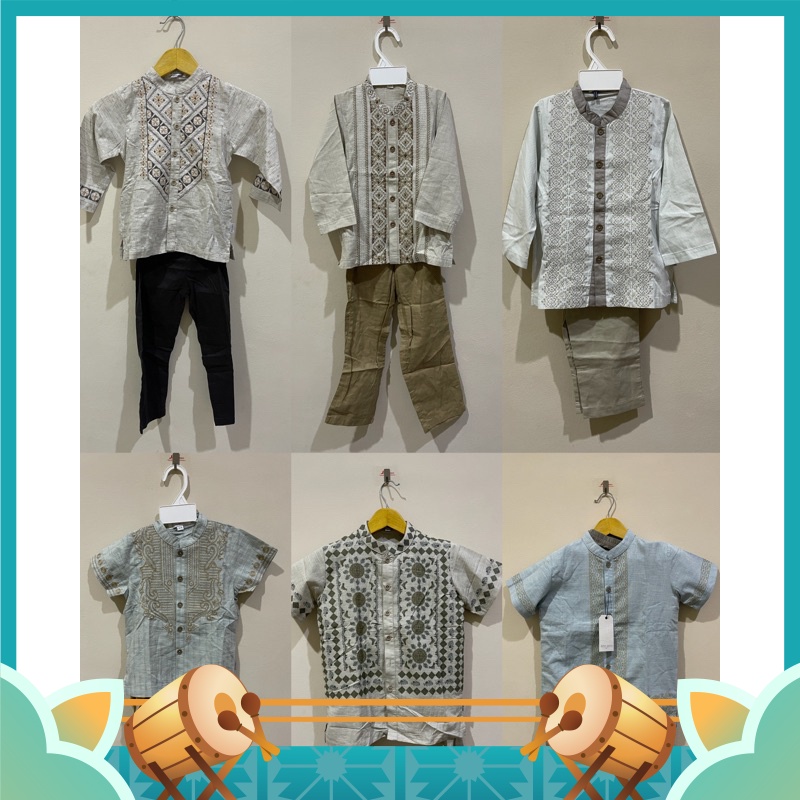 Fashion Busana Muslim Anak Laki laki Perempuan Murah Keren - SALE Set baju muslim anak PITO DITO (1-14 tahun)