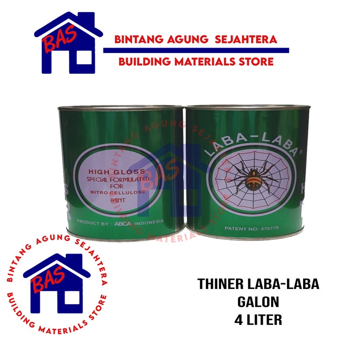 THINER | THINNER | TINER LABA-LABA HIJAU 4L PENGENCER CAT SYNTHETIC