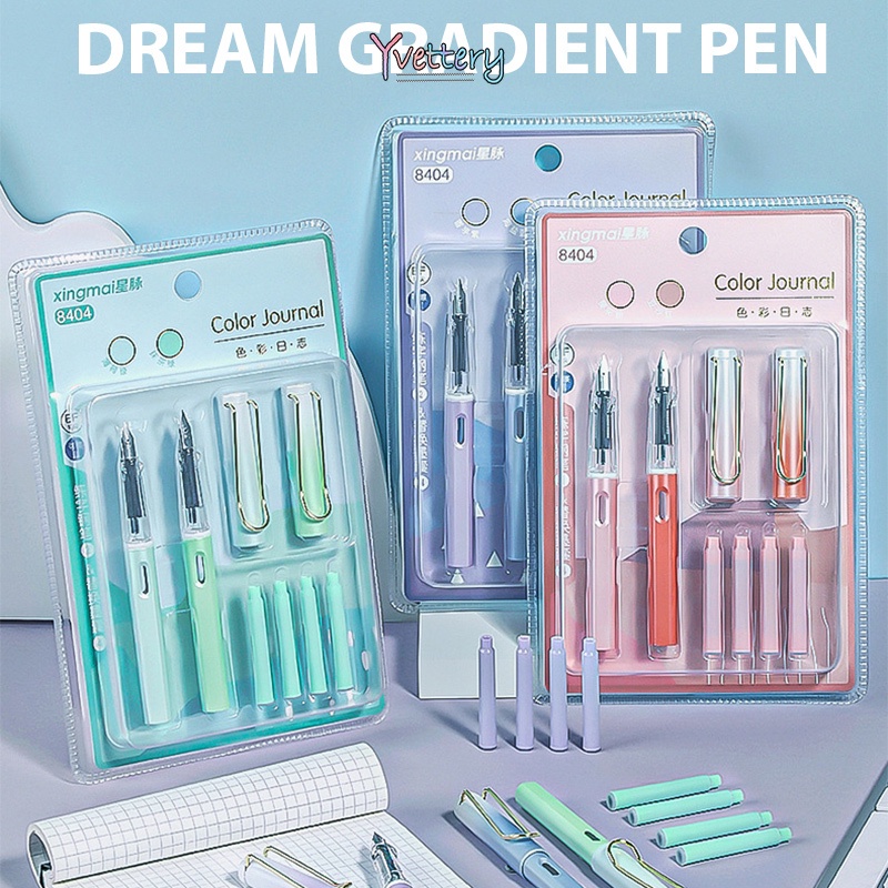 

COD❤️ Pulpen berwarna macaroon untuk siswaPulpen dengan kapsul tinta yang dapat digantiPulpen untuk latihan menulis-yy