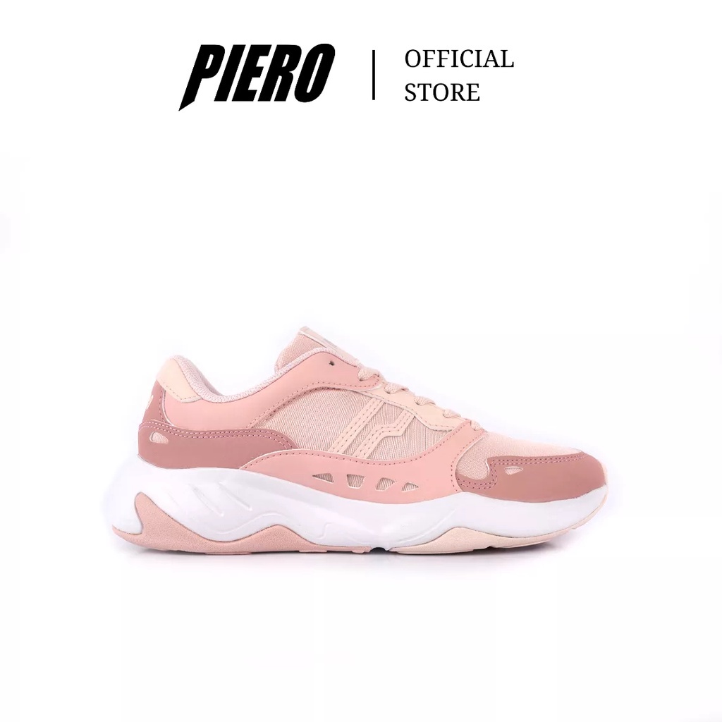 Piero Sepatu Sneakers Wanita Ergo W Rose Pink White PIE210000009