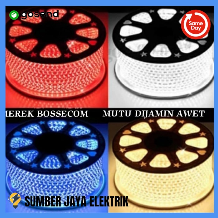 led strip per meter, led plafon, lampu plafon tingkat - Biru