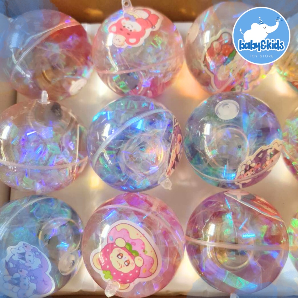 Mainan Anak Bola Bekel LED Bola Karet / Mainan Bola LED Satuan