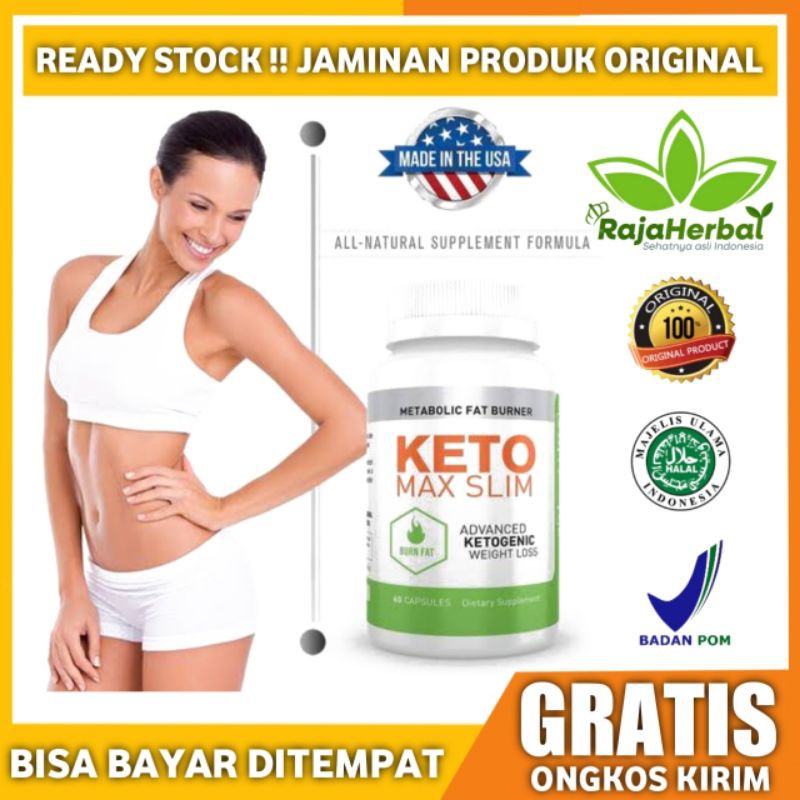 KETO MAX SLIM ADVANCED KETOGENIC Weight Loss Obat Diet Terbaik Penurun Berat Badan Keto Slim Max