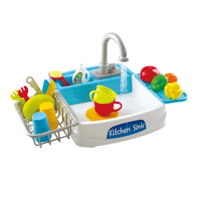 Playgo Set Mainan Lets Do Dishes Kitchen Sink