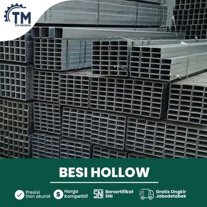 Harga Besi Hollow Hitam 5x10 Cm Tebal 1.6mm Panjang 6 Meter holo