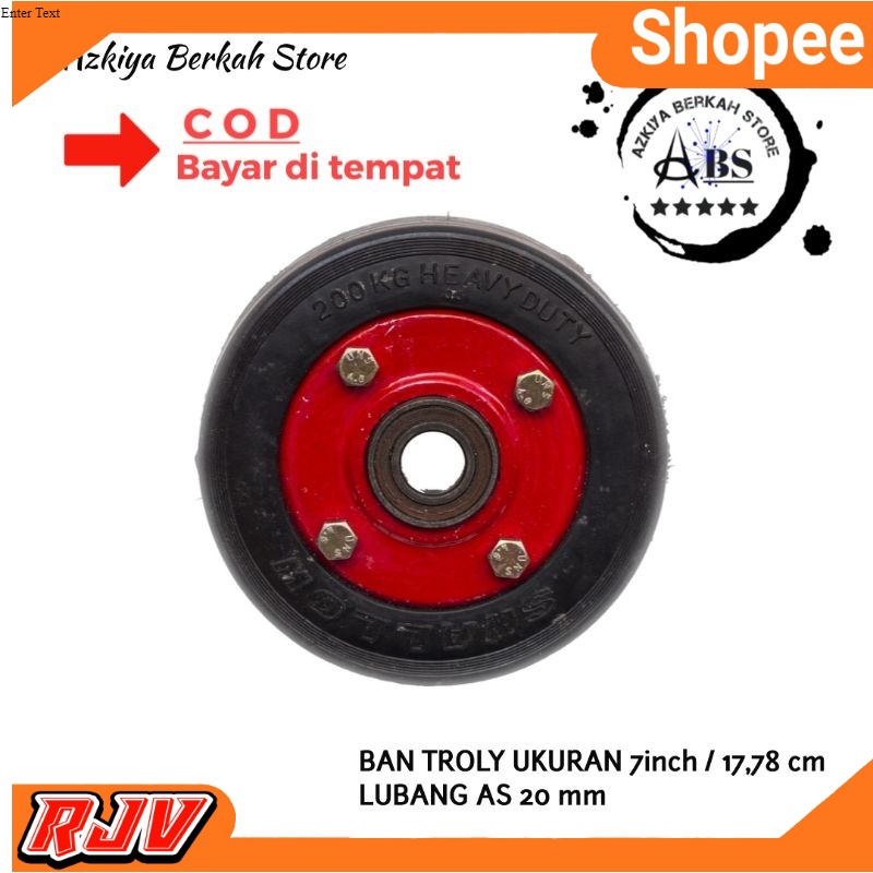 RODA LORRY KARET SWALLOW 7 inch | RODA TROLLEY 7 inch | RODA ROLLI DOUBLE BEARING
