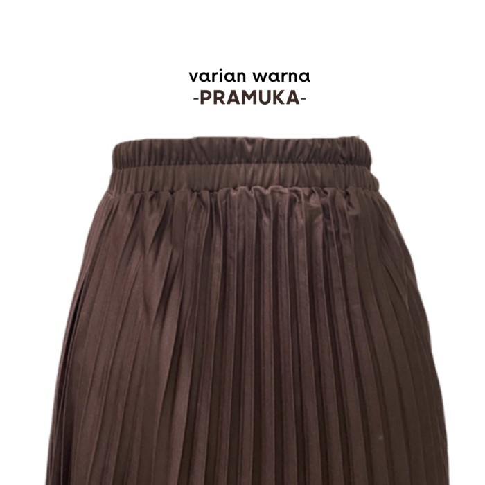 ROK PLISKET 100 CM / ROK PLISKET PANJANG / ROK REMPEL / ROK LIPET - PRAMUKA