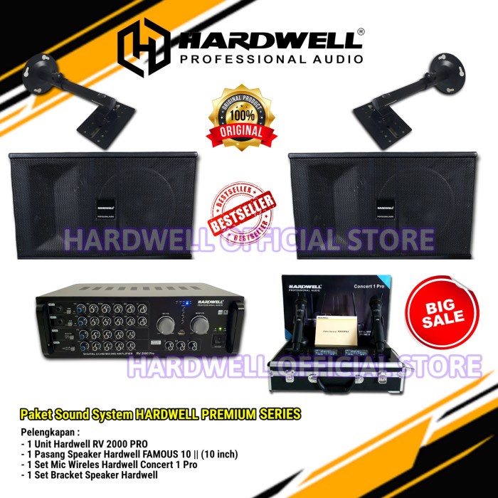 Paket Karaoke Indoor / Paket Sound System Hardwell PEEMIUM Series