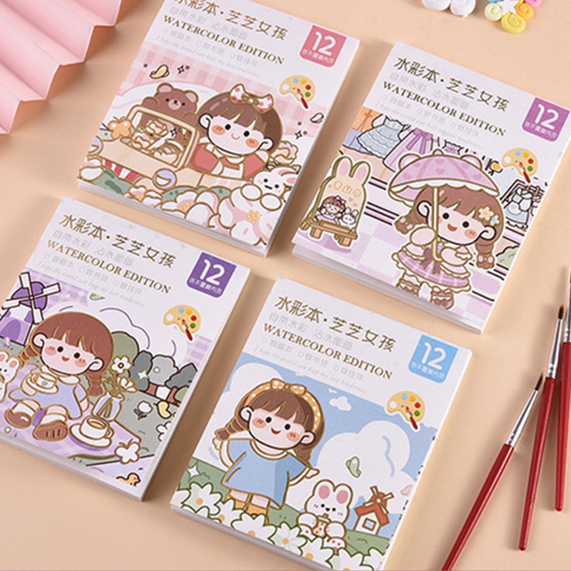 

Buku Mewarnai Cat Air Kreatif Anak Sanrio Buku Catatan Menggambar Doodle Menggambar Sendiri-G