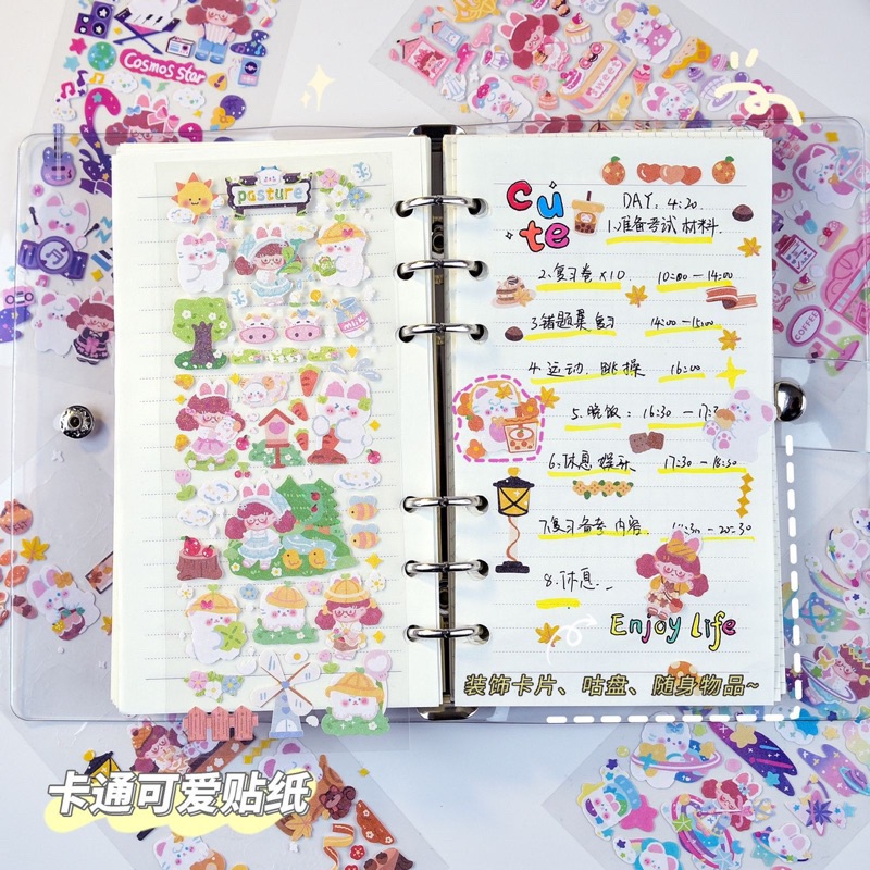 

17A.Stiker Murah Lucu - Stiker Glitter - Stiker Mainan Anak Anak - Stiker DIY Keychain [thehanscorner]