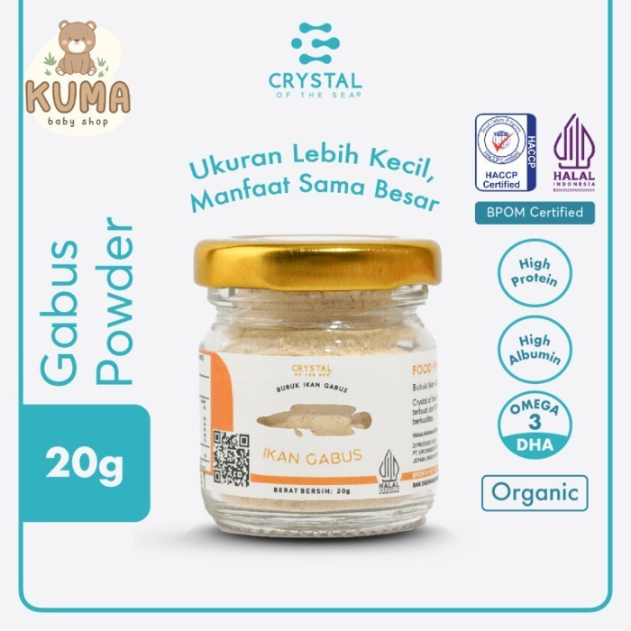 

Crystal of the Sea Gabus Food Powder 20g / 80g / Bubuk Ikan Gabus