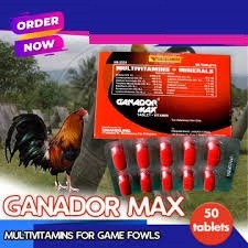 JUAL GANADOR MAX 1 STRIP VITAMIN AYAM ASLI IMPORT MENAMBAH KEKUATAN AYAM MENAMBAH KETAHAN TUBUH