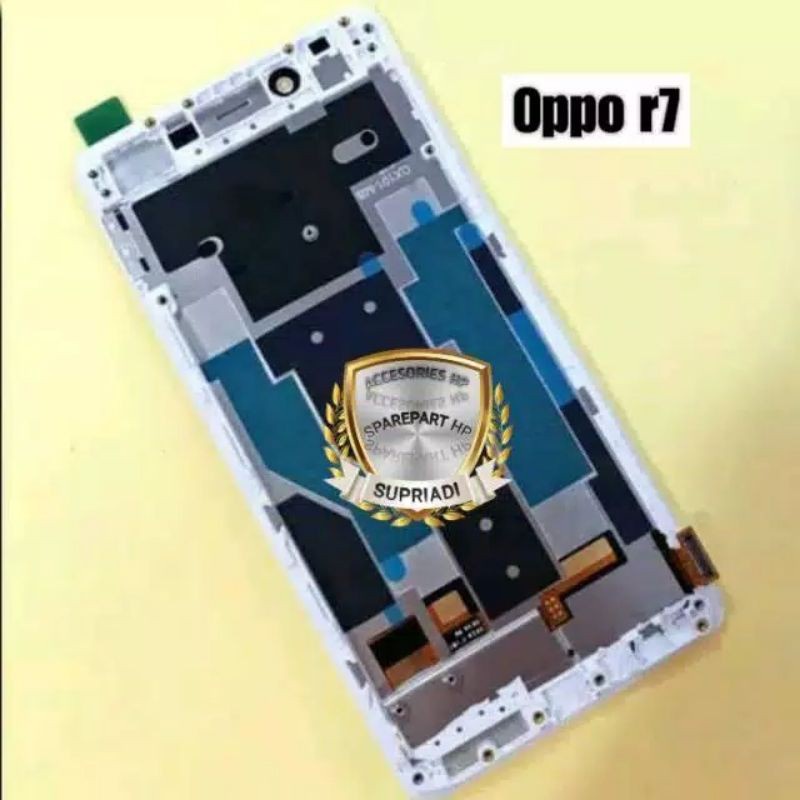 FRAME LCD TULANG TENGAH BAZEL TATAKAN LCD OPPO R7 / R 7 TULANG LCD
