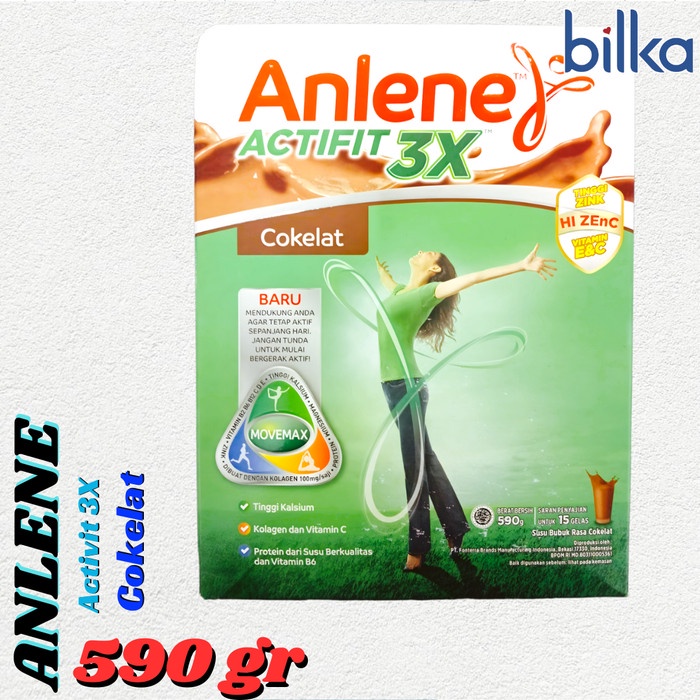 

ANLENE Actifit 3X Cokelat 590gr