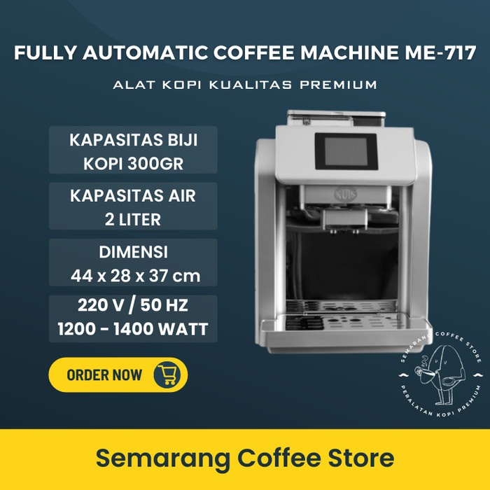 Mesin Kopi Espresso KUIS ME-717 Coffe Bean Machine Full Automatic Alat Kopi Espresso